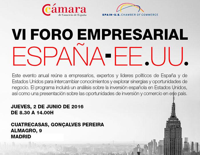 VI Foro Empresarial España-EE.UU. 2016