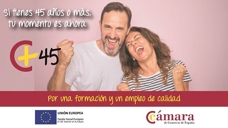 El Programa 45+ de la Cámara de España elegido por el Fondo Social Europeo como buena práctica