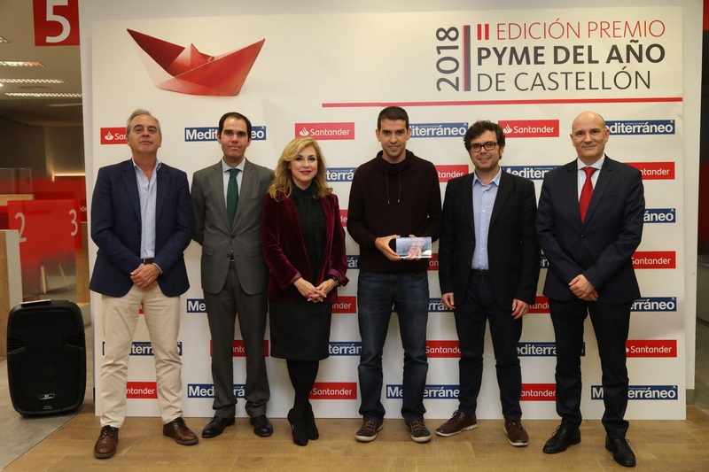 El Banco Santander reconoce a la empresa Soluciones Cuatroochenta como Pyme del año 2018 de Castellón