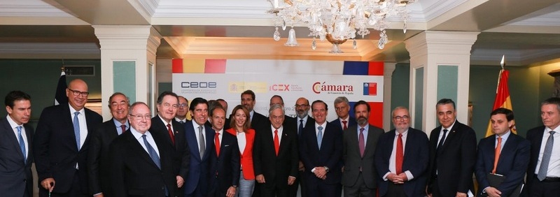 Participaron Xiana Méndez, Juan Rosell, José Luis Bonet y el presidente de la patronal chilena, CPC, Alfonso Swett.