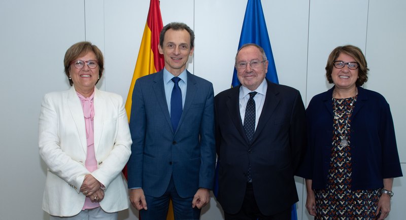 Reunión de trabajo Pedro Duque  y José Luis Bonet