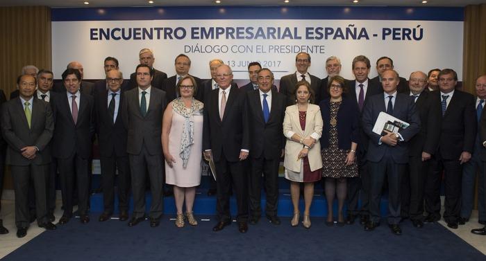 El presidente de Perú destaca proyectos de interés para las empresas españolas