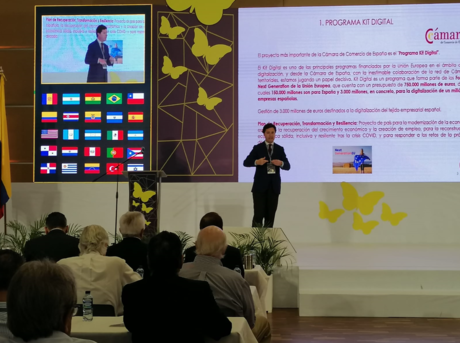 Adolfo Díaz-Ambrona presenta el Programa Kit Digital a las cámaras de comercio latinoamericanas