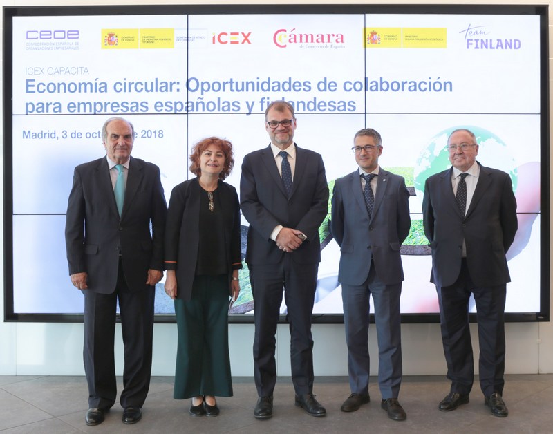 encuentro sobre Economía Circular entre empresas españolas y finlandesas