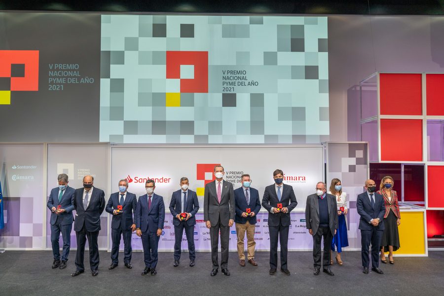 SM el Rey entrega el Premio Nacional Pyme del Año a la empresa onubense Seabery Augmented Technology
