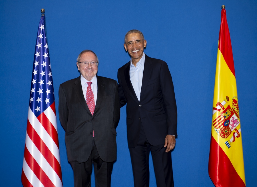 José Luis Bonet y Barack Obama en la Cumbre de Economía Circular