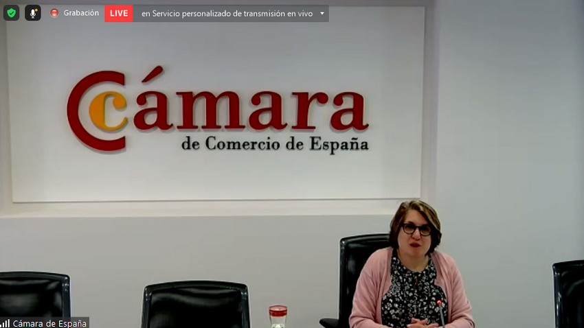 La directora de la Cámara de España destaca la importancia de los fondos Next Generation UE para la recuperación de las pymes