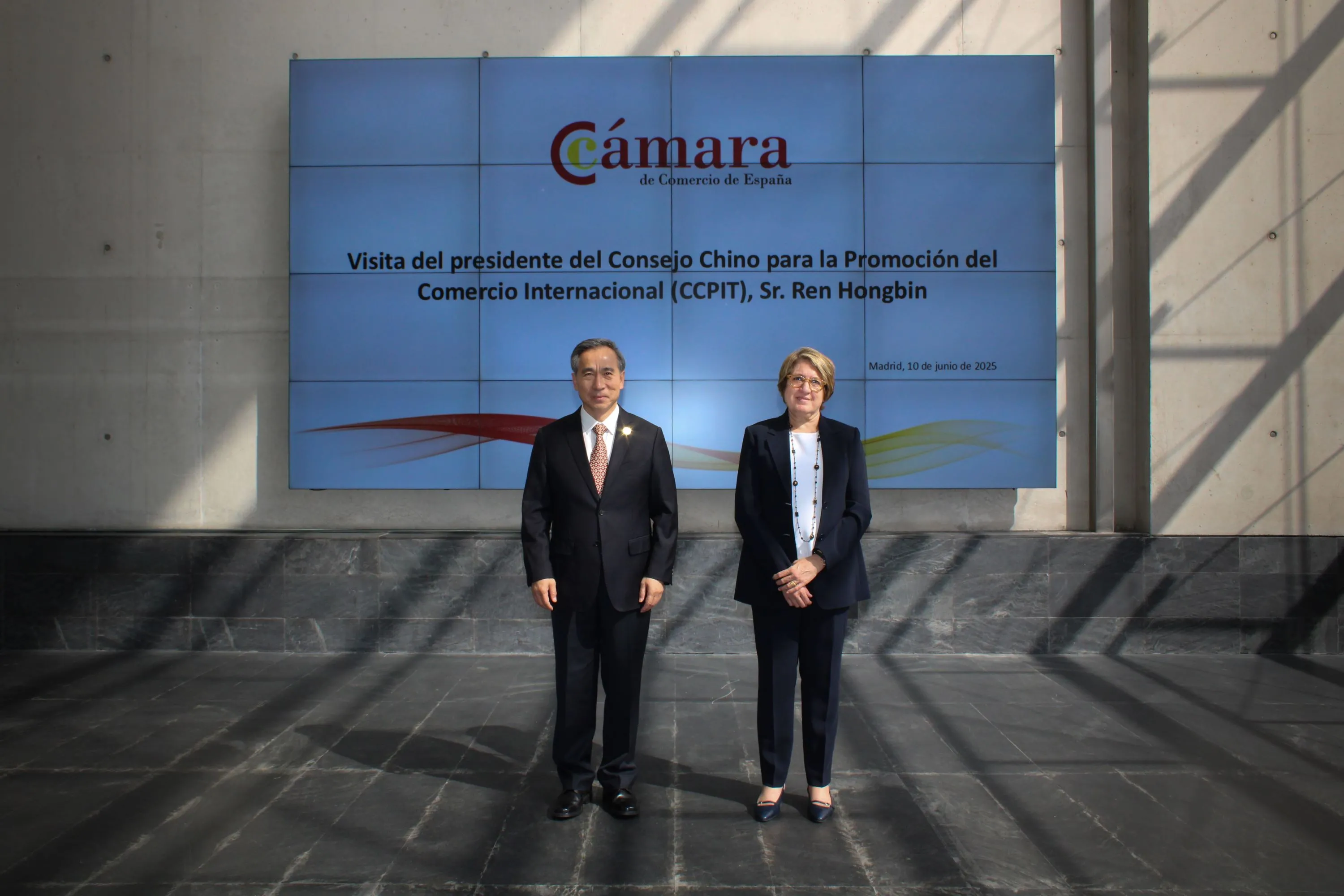 La Cámara de España recibe al presidente del Consejo Chino para la Promoción del Comercio Internacional 