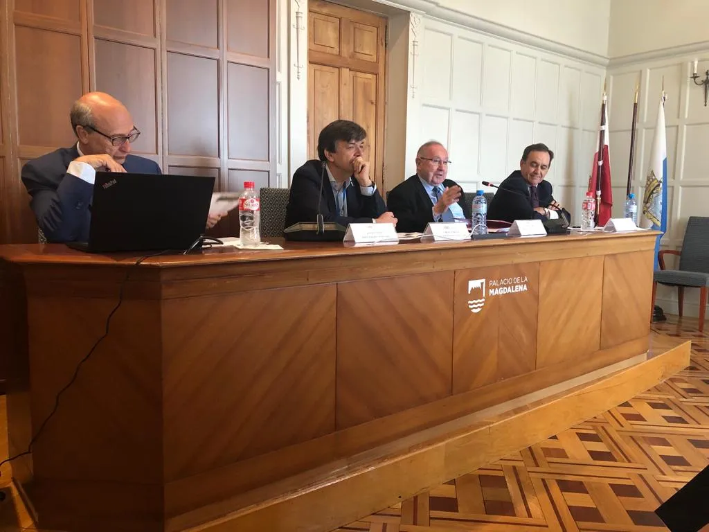 Imagen de archivo de José Luis Bonet, presidente de Cámara de España, en la inauguración del curso en 2022